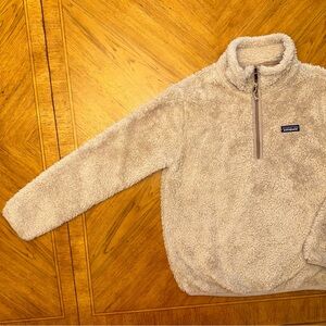 Patagonia Los Gatos Fleece 1/4 Zip Shroom Taupe Pullover Small Jacket Sweater